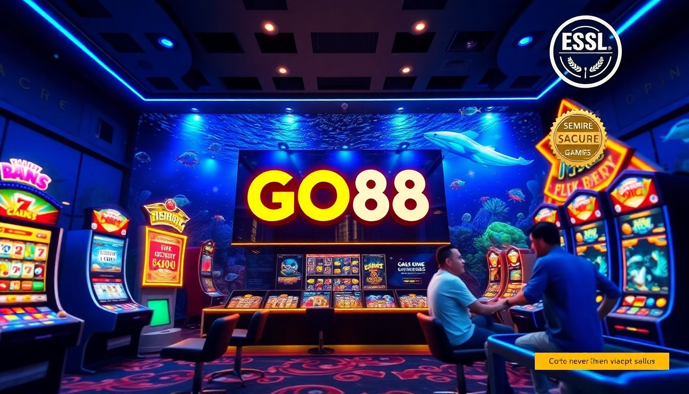 Exciting gaming scene from dittytalk.com showcasing GO88 online platform and popular games.