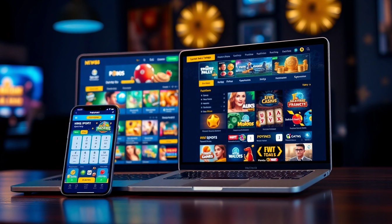 NEW88 online gaming platform interface showcasing vibrant betting options for enhanced user experience.