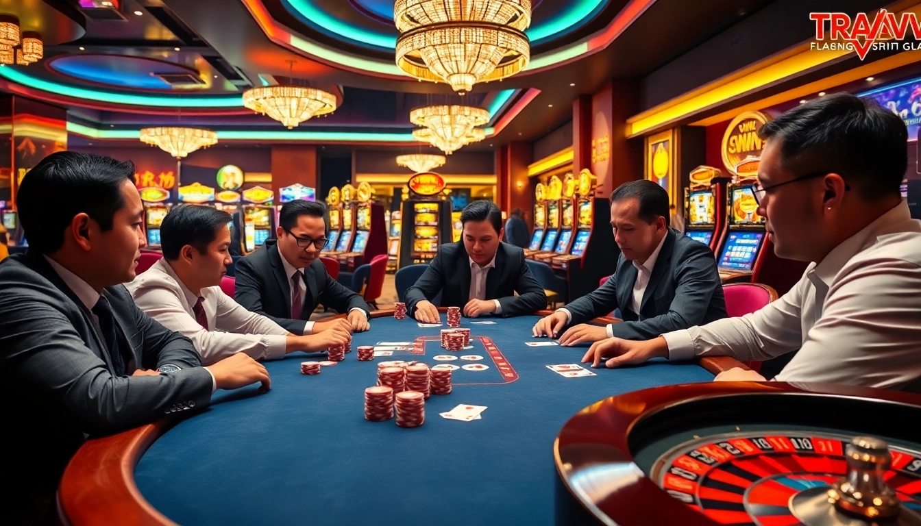 Experience thrilling gameplay at TRANG CHỦ 88VV with high-stakes Poker and vibrant casino ambiance.