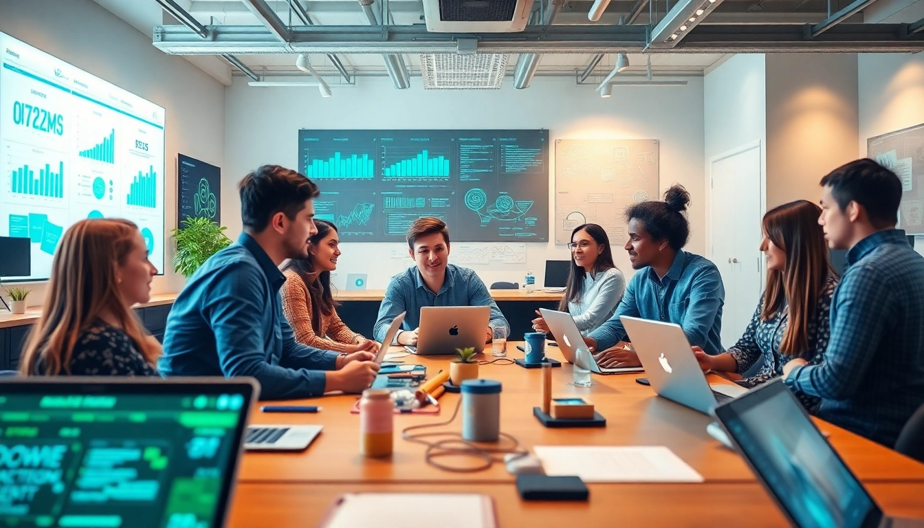 Laboratorium inovasi dinamis dengan pengusaha yang berkolaborasi pada solusi teknologi di Tandem88.