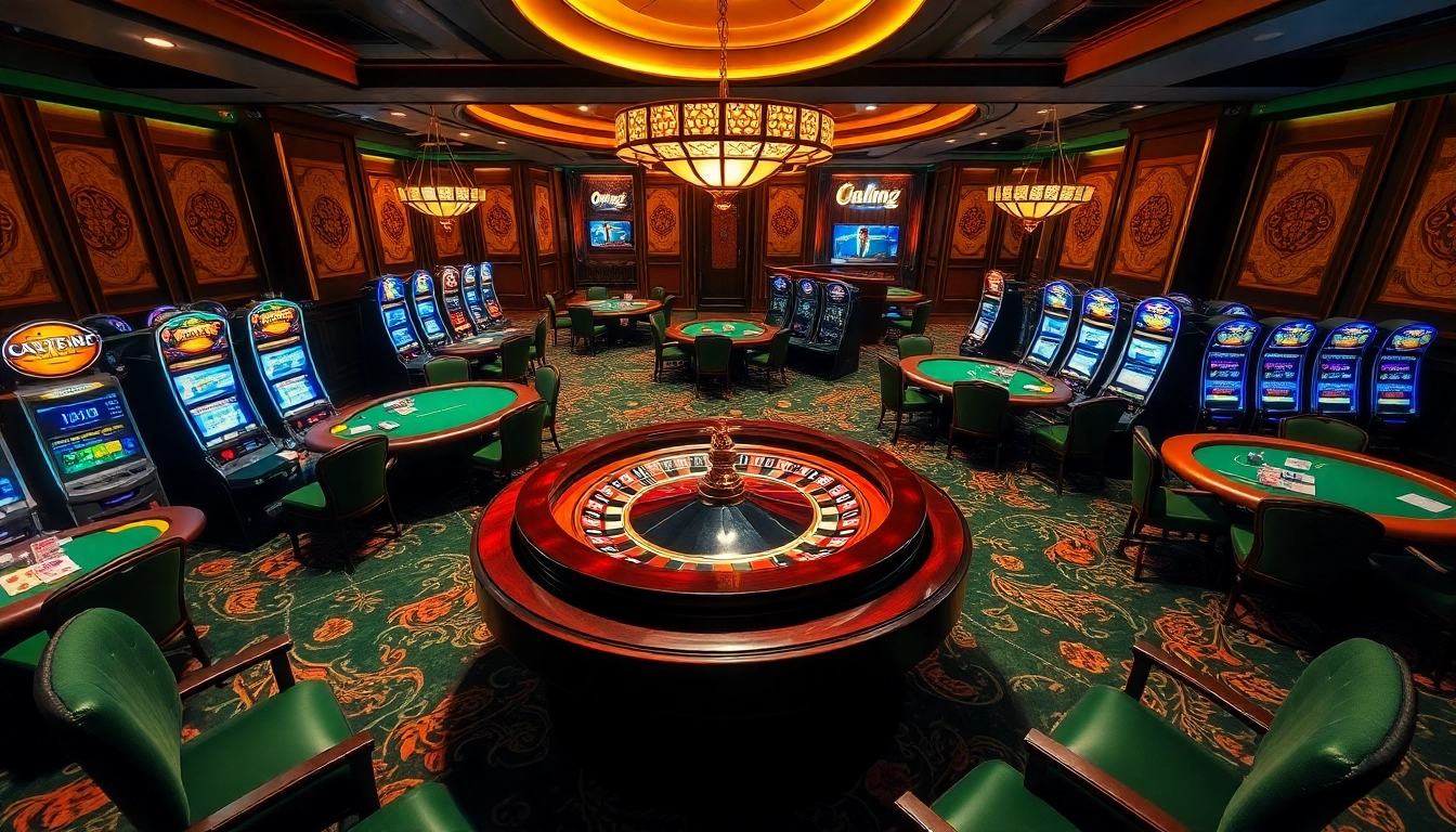 UU88 VIP experience with poker tables, luxurious decor, and high-stakes atmosphere.